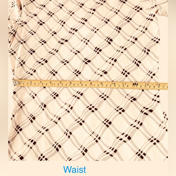 Plaid Dress with Flared Sleeves M - Picture 10 of 15